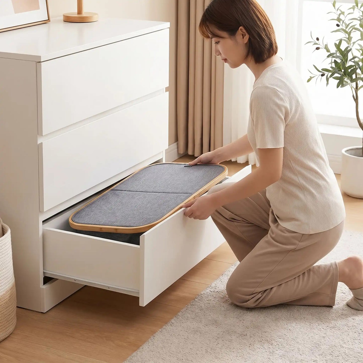 Panier à linge 2 compartiments | Pliable et Spacieux