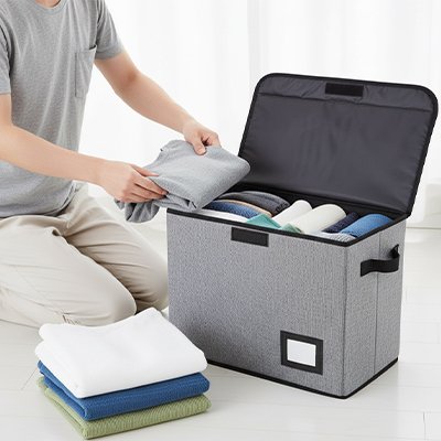 Boite de rangement en tissu