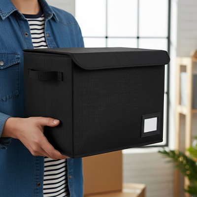 Boite de rangement en tissu