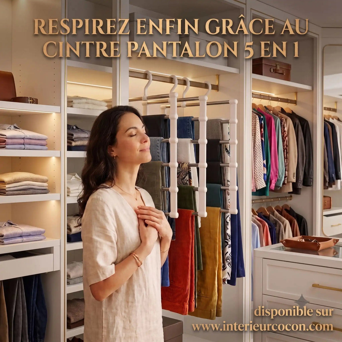 Cintre Pantalon - 5 en 1 | Intérieur Cocon™ - INTERIEUR COCON