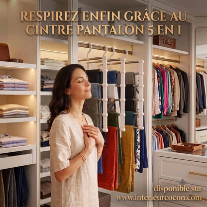 Cintre Pantalon - 5 en 1 | Intérieur Cocon™ - INTERIEUR COCON