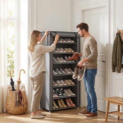 Étagère à chaussures – Avec Housse Protectrice et Modulable | INTÉRIEUR COCON™ - INTERIEUR COCON
