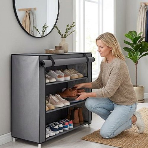 Étagère à chaussures – Avec Housse Protectrice et Modulable | INTÉRIEUR COCON™ - INTERIEUR COCON