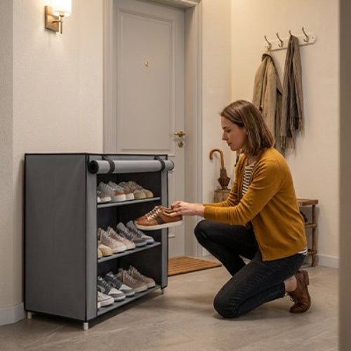 Étagère à chaussures – Avec Housse Protectrice et Modulable | INTÉRIEUR COCON™ - INTERIEUR COCON