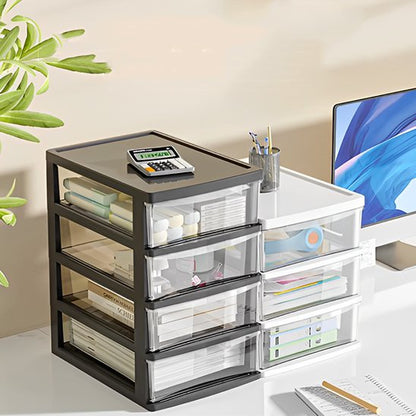 Organisateur de bureau noir et blanc sur bureau