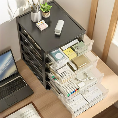 Organisateur de bureau noir  ouvert sur bureau