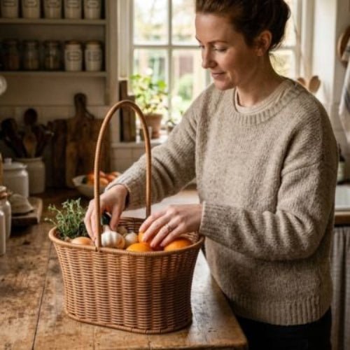 Panier de rangement en osier – Organisation Raffinée | INTÉRIEUR COCON™ - INTERIEUR COCON