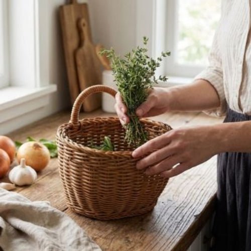 Panier de rangement en osier – Organisation Raffinée | INTÉRIEUR COCON™ - INTERIEUR COCON