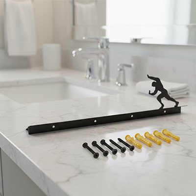 Porte papier toilette sur lavabo prêt a installer