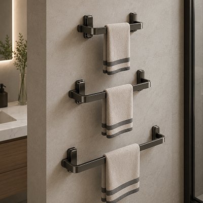 Porte serviette salle de bain pour salle de bain ordonnee