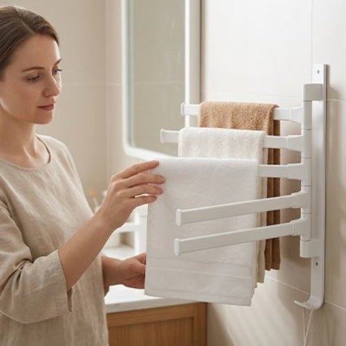 Porte serviette salle de bain – Rangement Optimisé | INTÉRIEUR COCON™ - INTERIEUR COCON