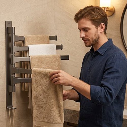 Porte serviette salle de bain – Rangement Optimisé | INTÉRIEUR COCON™ - INTERIEUR COCON